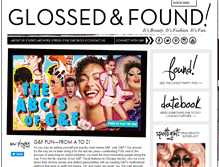 Tablet Screenshot of glossedandfound.com